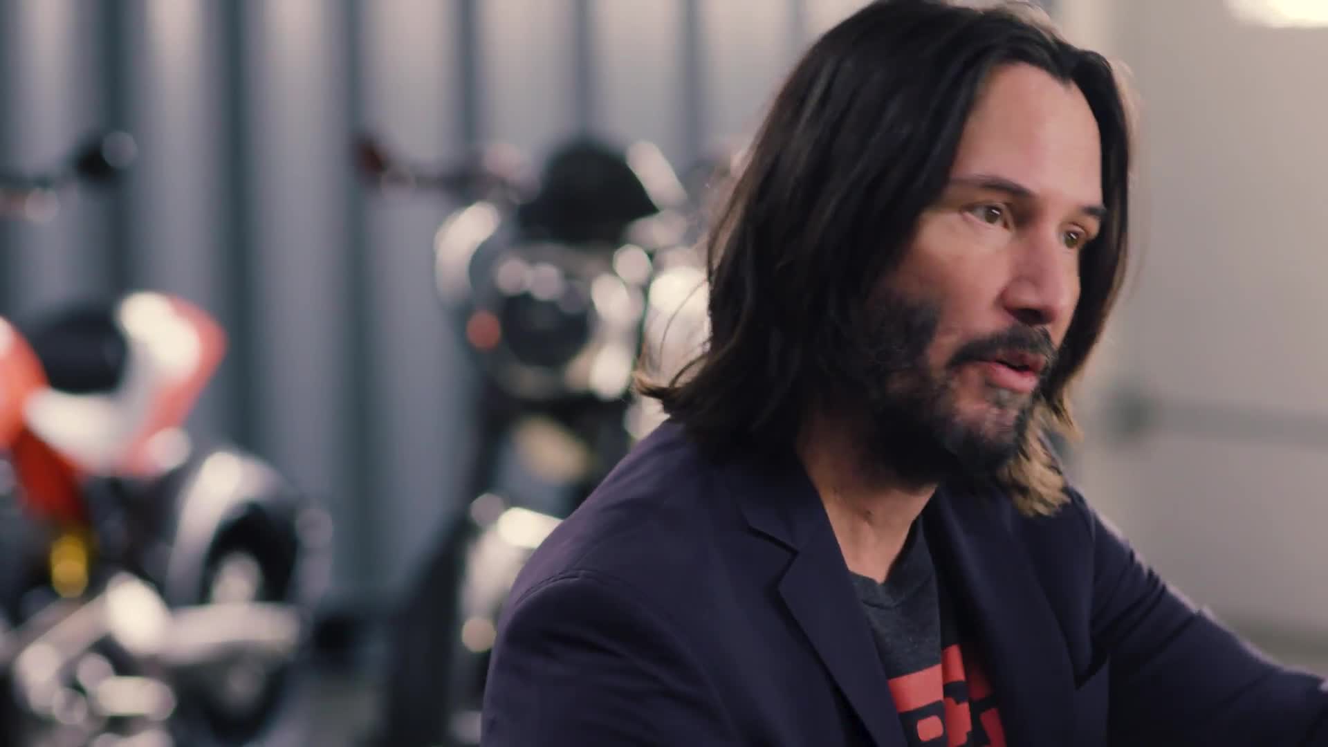 Keanu Reeves Patchy Beard